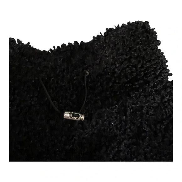 Blank NYC Black Vegan Leather & Sherpa Edge to Edge warm soft Trucker Jacket - Picture 8 of 8